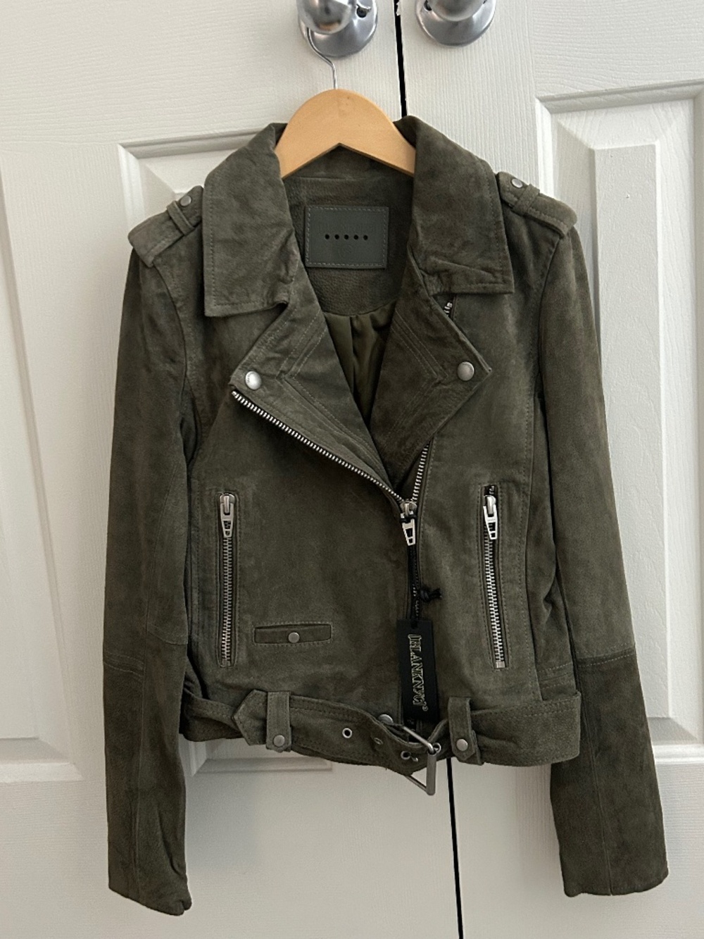 NWT BlankNYC Genuine suede moto jacket